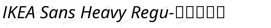 IKEA Sans Heavy Regu字体转换